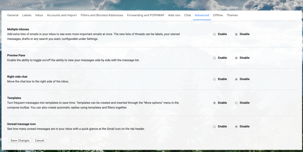how to organize email templates in gmail